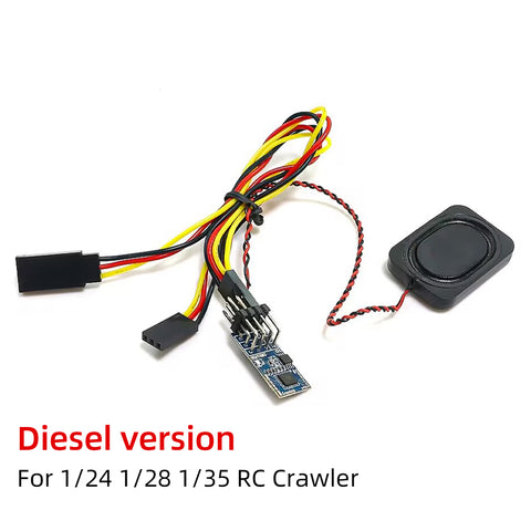 Realistic Engine Sound Module Simulator for 1/18 1/24 1/28 RC Cars