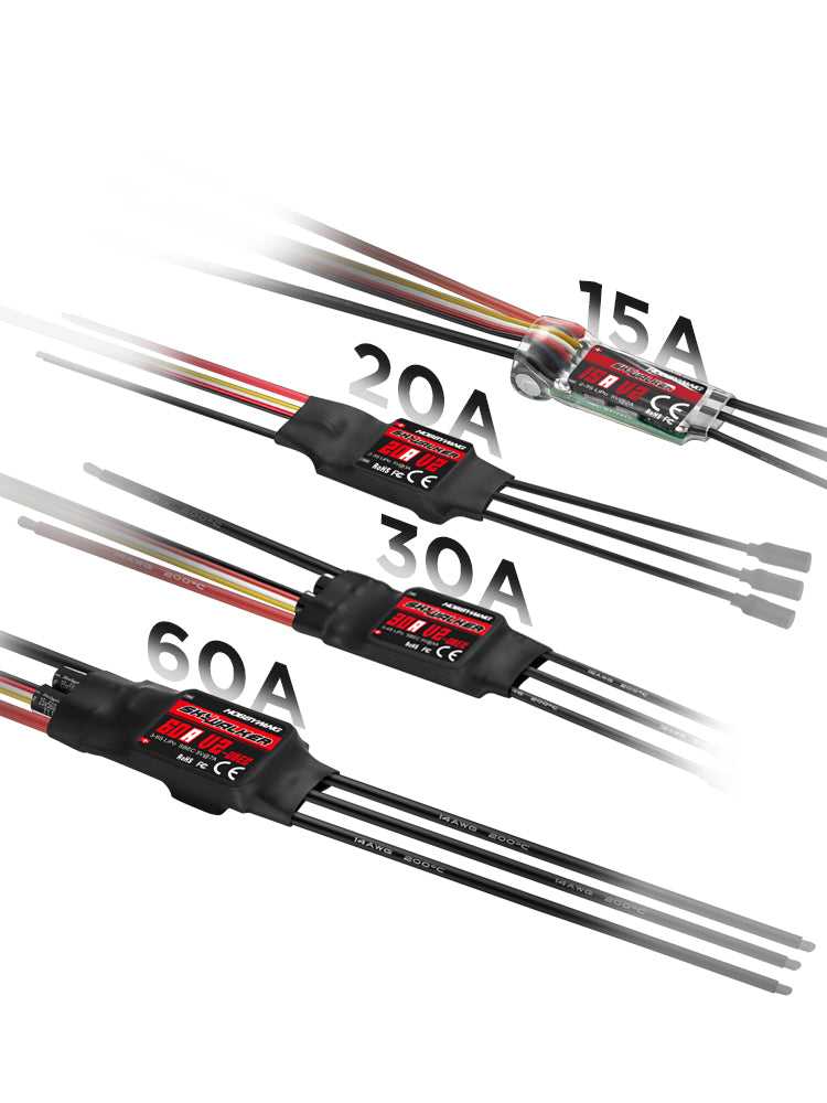 HOBBYWING Skywalker V2 Brushless ESC 20A 30A 40A 50A 60A 80A 100A