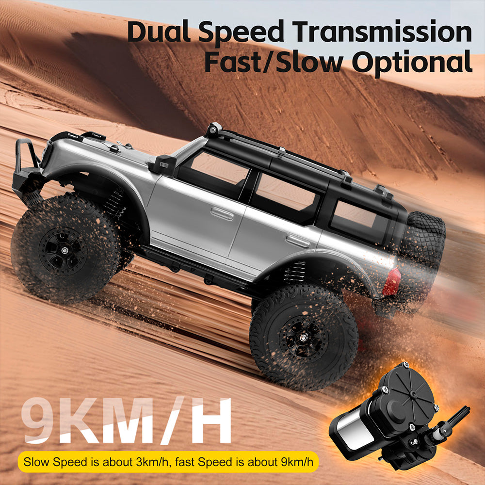 Wltoys 184023 RC Car 9km/h Four-wheel Drive 1/18 Off-Road Car CCS Cruise Control Rubber Tires Remote Control Climbing