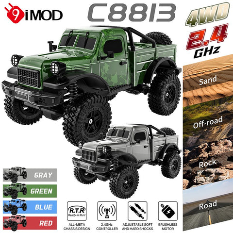 Car JJRC C8813 1/18 Scale Rock Crawler