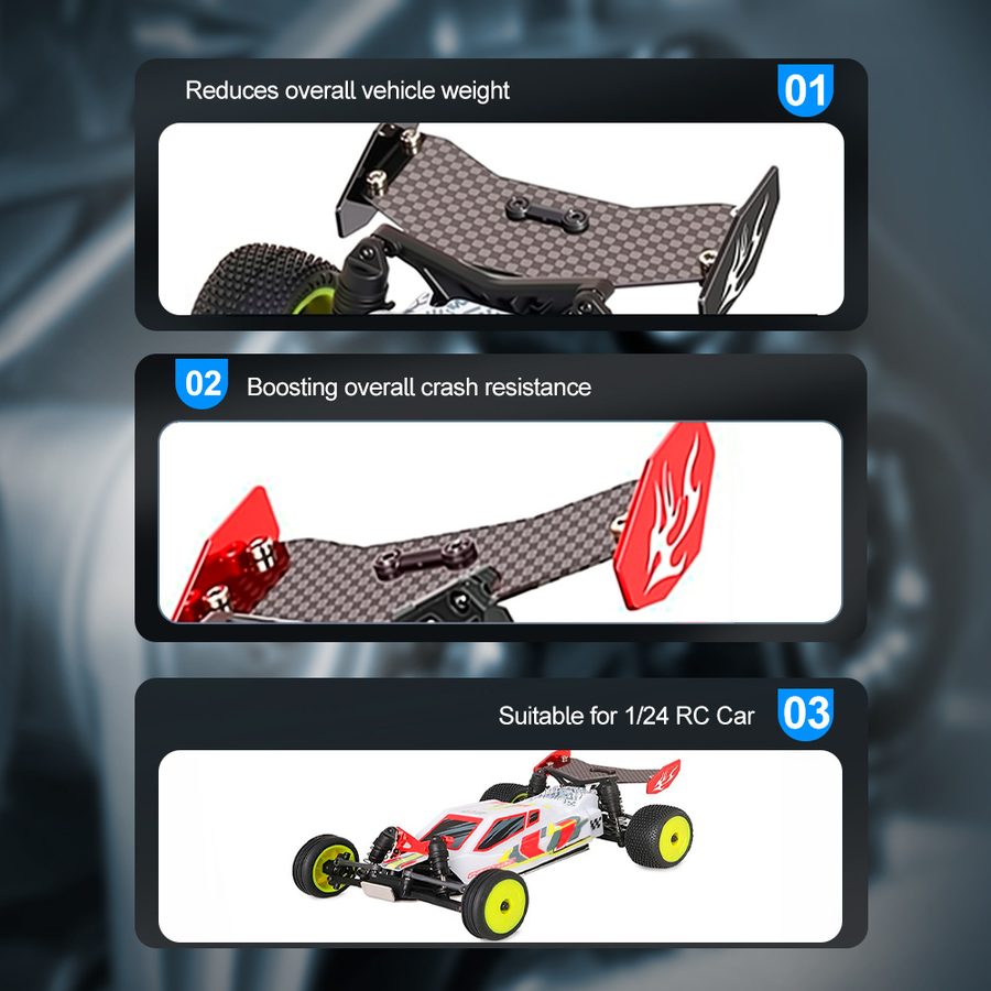 Car Losi 1/24 Micro-B 2WD BUGGY Chassis Frame Aluminum +