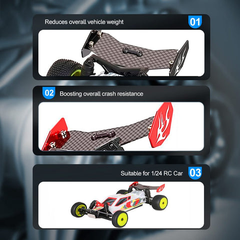 Car Losi 1/24 Micro-B 2WD BUGGY Chassis Frame Aluminum +