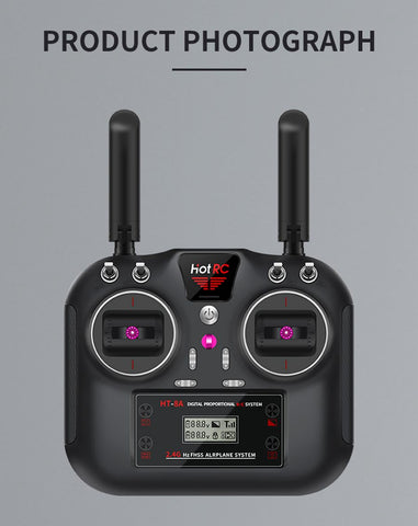 HOTRC HT-8A 8CH Transmitter +F-08A Receiver
