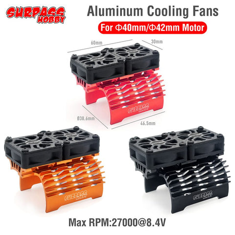 A1 Surpass Hobby 28/29/36mm Brushless Motor 380/390/540/550 Cooling Fan