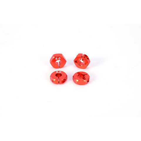 Neutral 4PCS RC Wheels 12mm Hex Coupler 5.0mm (Blue / Red)