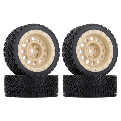 Austar 4PCS 12mm Hex 67mm RC Car Rubber Tires Wheel Rim