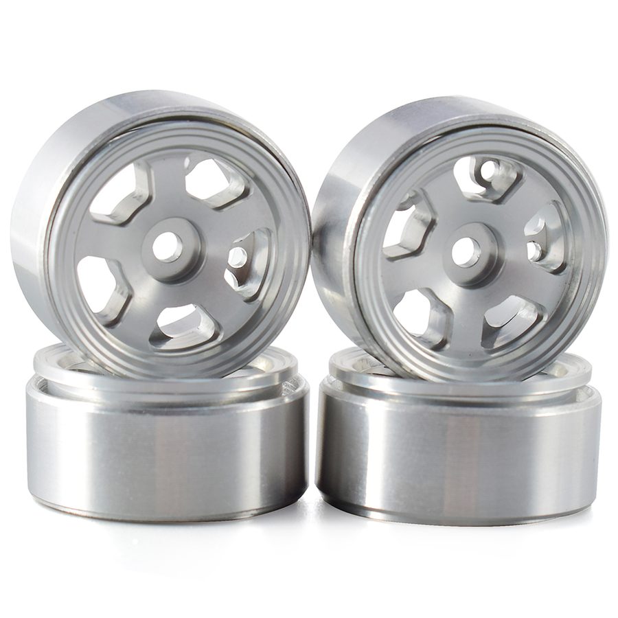 AUSTARHOBBY 4PCS Micro Wheel 1.1inch CNC Metal Beadlock Rims