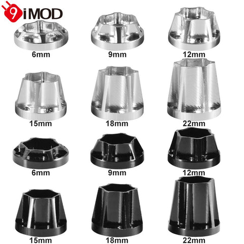 2pcs 4pcs 1.9 2.2 inch Wheel Hub Aluminum SCX10 VP 6mm/ 9mm/ 12mm