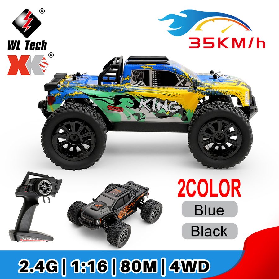 Car WLToys 164018 1/16 Brushed 4WD Monster Truck