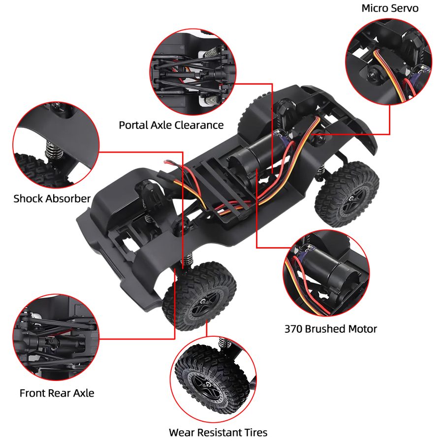 1/18 Chassis Frame AX-8560 For TRX4M 8650B