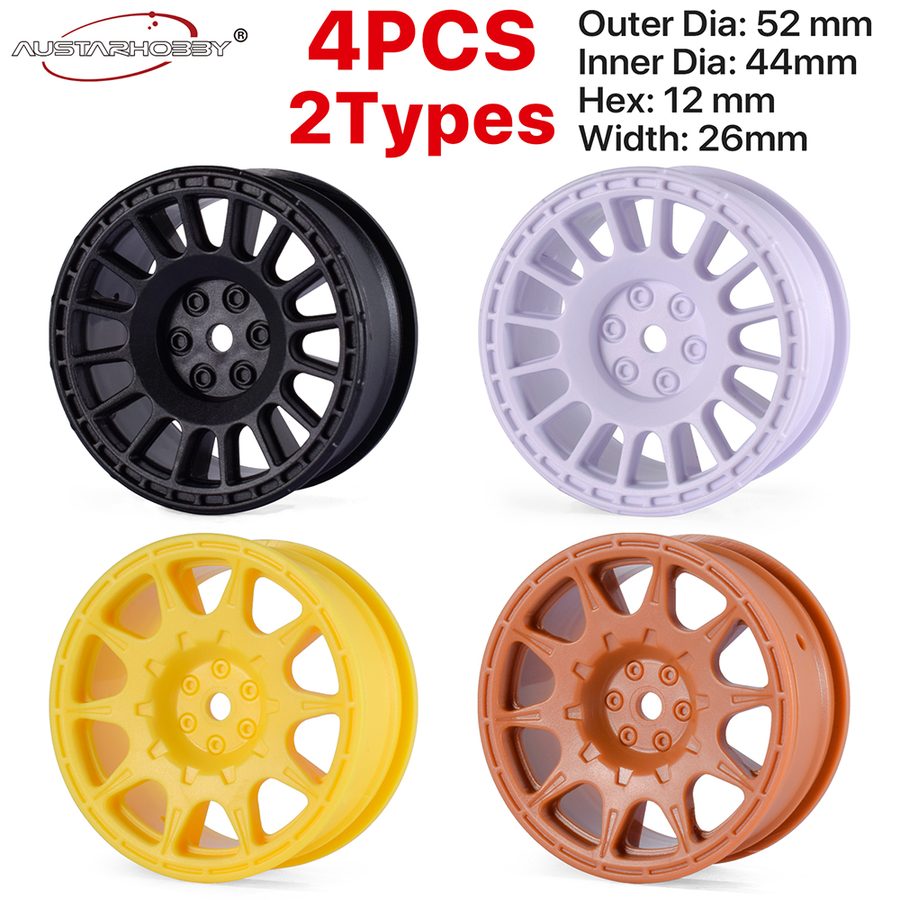 AUSTARHOBBY 1/10 Rally Wheels 4PCS