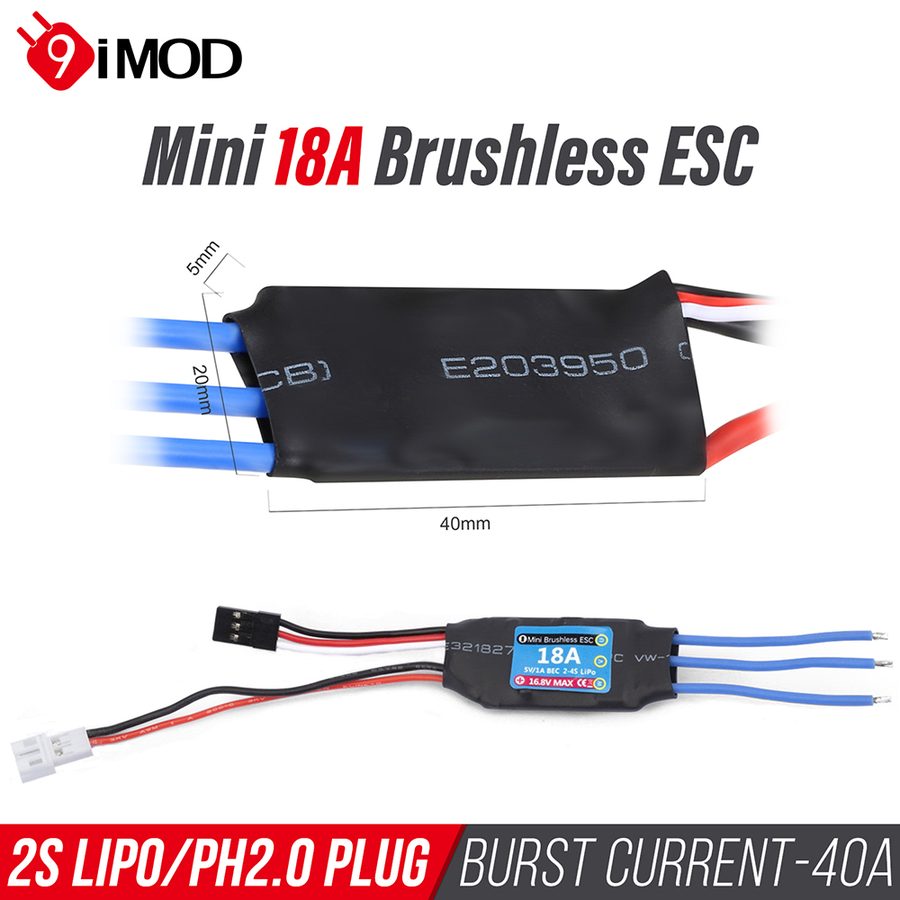1/24 1/28 Car Brushless 18A ESC 11525/1626 Motor Boat PH