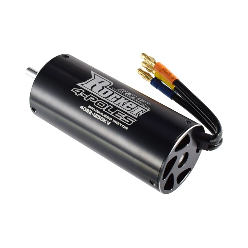Rocket 4092 Boat Motor / 4 Sensorless Brushless 5.0mm 1250KV Black