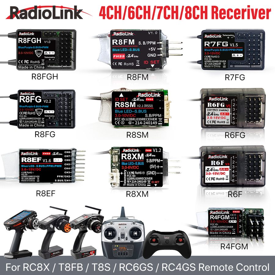 Airplane Parts Radiolink R8FGH/R8FG/R8EF/R8FM/R8SM/R8XM/R7FG/R6FG/R6F