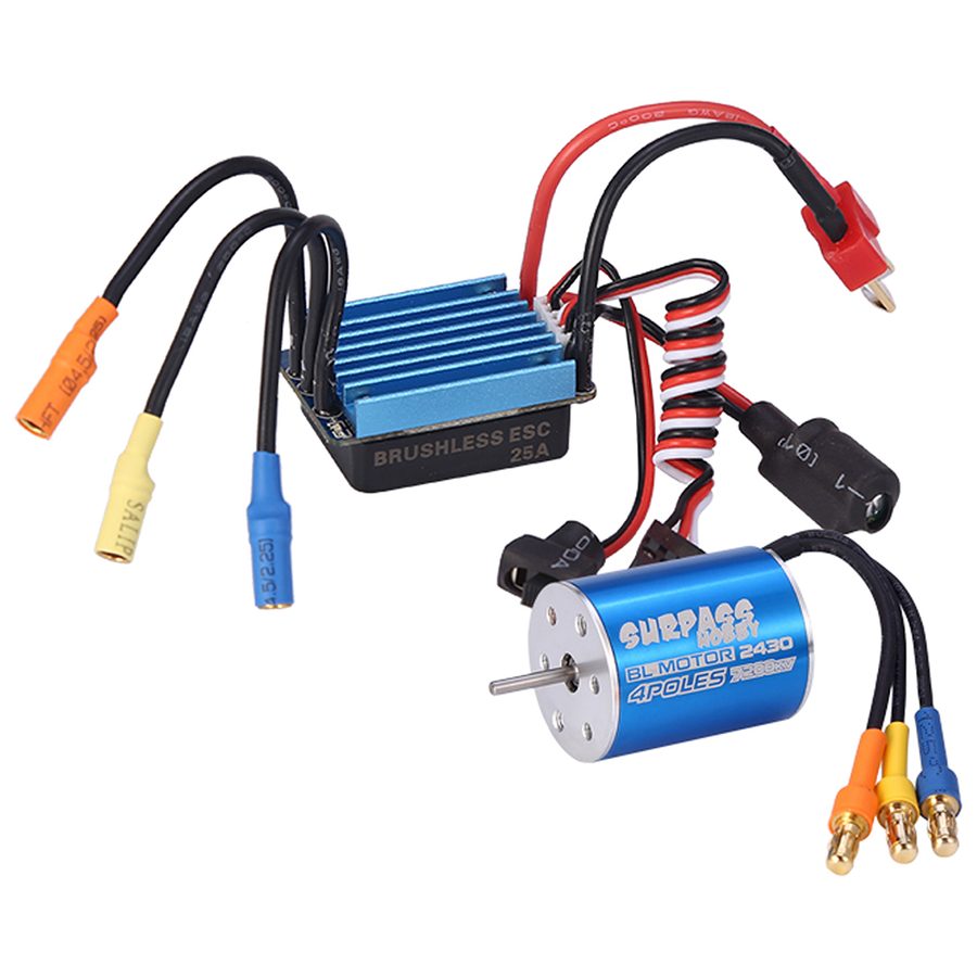 2430'7200KV Motor +25A ESC