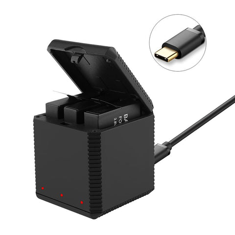 Insta360 Fast Charging Box 3-Battery Storage Charger with Type-C