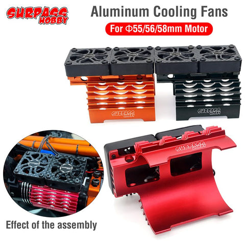A1 Surpass Hobby 28/29/36mm Brushless Motor 380/390/540/550 Cooling Fan