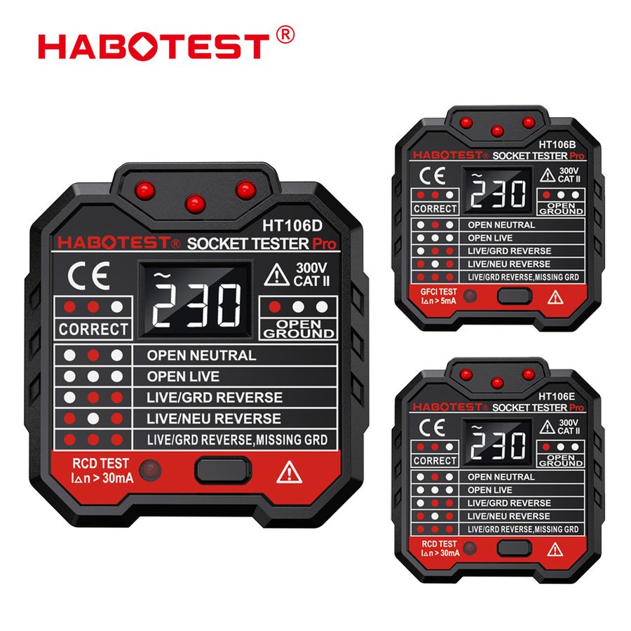 Tester HT106 RCD /LCD No Battery