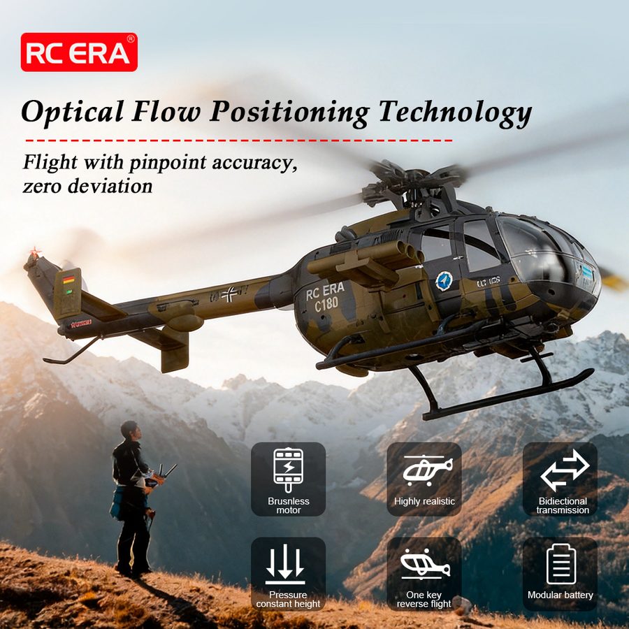RC ERA C180 Single Rotor Helicopter BO105