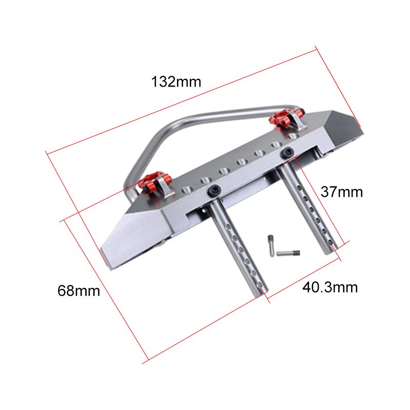 Aluminum Front Bumper for Axial SCX10 Jeep Wrangler 1/10