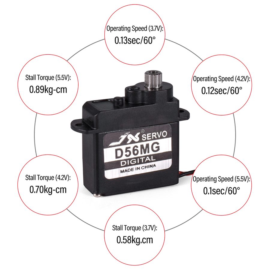 Airplane Parts JX PDI-D56MG Servo