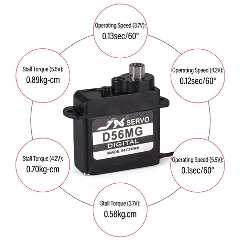 Airplane Parts JX PDI-D56MG Servo
