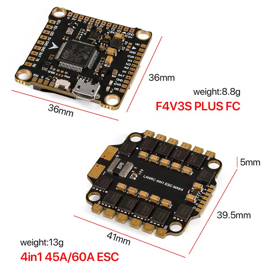 Airplane Parts F4 V3S Flight Controller / Stack