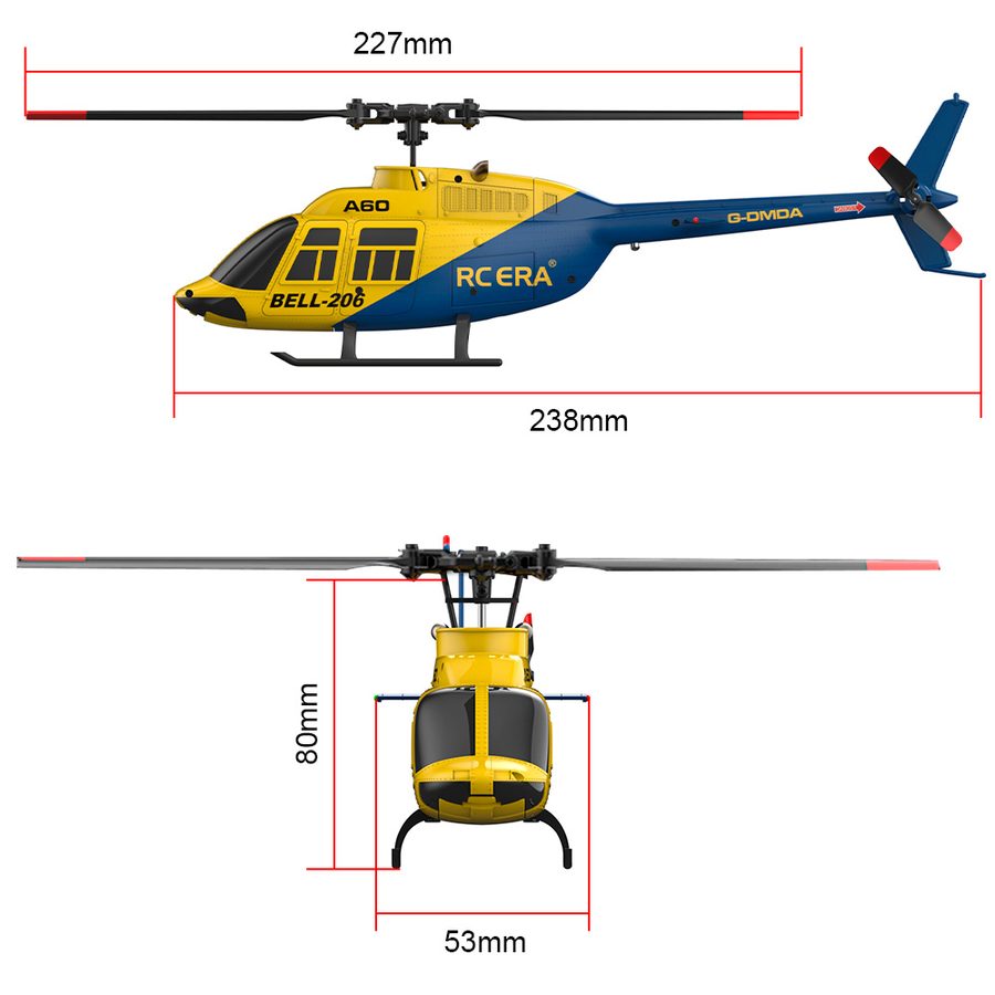 RC ERA A60 4CH Helicopter BELL206