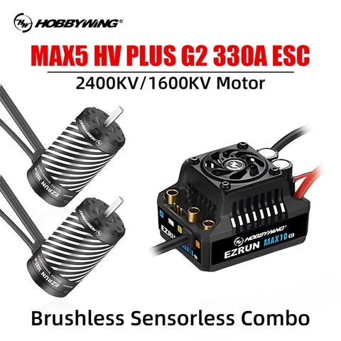HOBBYWING 5690-2400KV Sensorless Brushless Motor +330A Sensored ESC