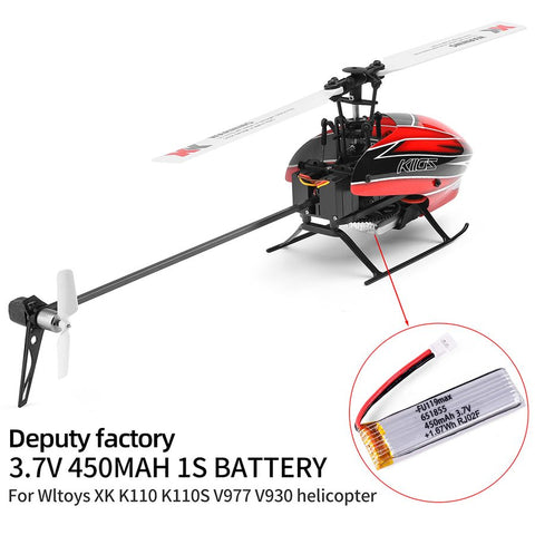 WLtoys XK K110 K110S Airplane Battery 3.7V 450mAh XH2.54 / Charger