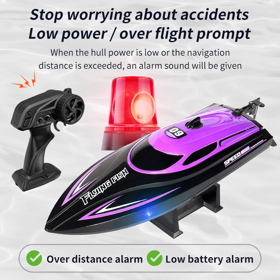 9IMOD RC Boat HJ812 Speedboat 2.4G 25KM/H High Speed Racing Boat