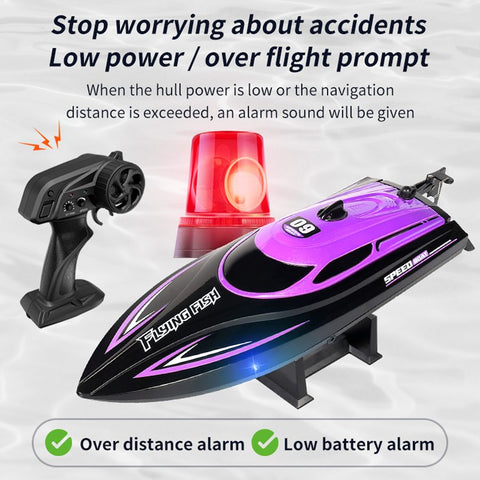 9IMOD RC Boat HJ812 Speedboat 2.4G 25KM/H High Speed Racing Boat