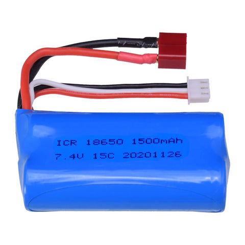 Battery 7.4V 1500mAh 18650 T Connector 2