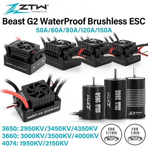 ZTW Beast G2 Series ESC / Combo 1/10 1/8