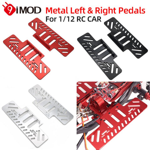 9IMOD 1/12 RC Car Metal Pedals Left & Right Pair for MN128 MN86 G500 Upgrade