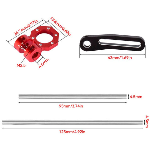 9IMOD 1/10 RC Aluminum Front & Rear Bumper Set for TRX4 TRX6 SCX10 Gen8 Crawler