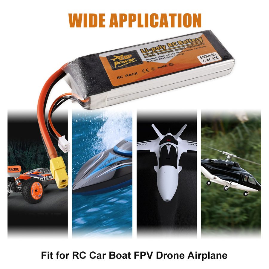 9IMOD 2S RC Lipo Battery 7.4V 4500/5000/6000mAh 45C T / XT60