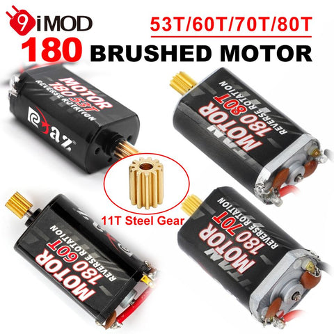 180 Black traxxas trx4m 70T/80T/53T/60T Brushed Motor 11t Pinion Gear