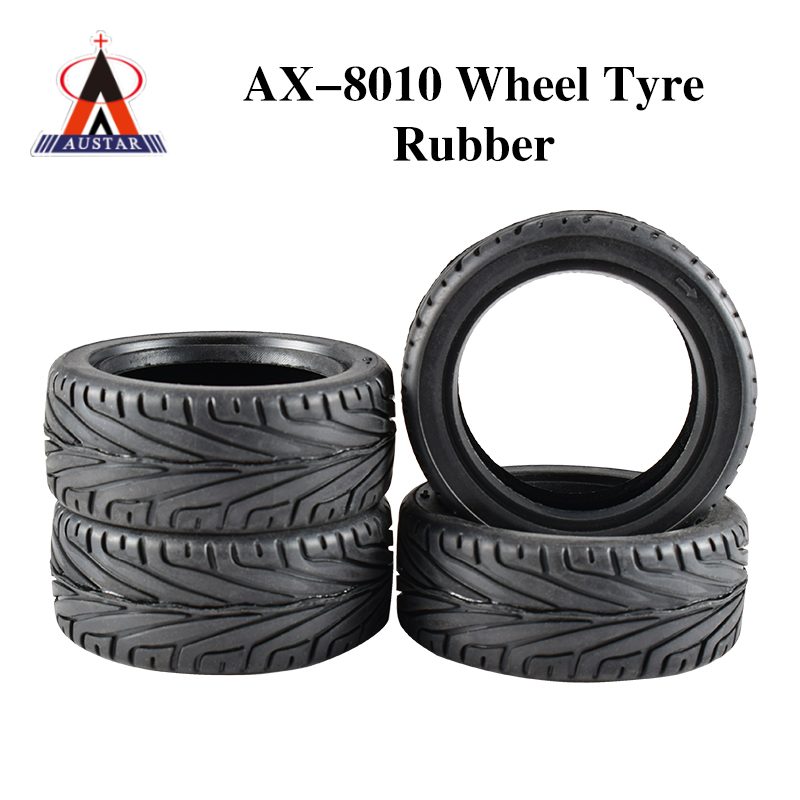 AUSTAR 4Pcs/Set Rubber Tyre Wheel Tire