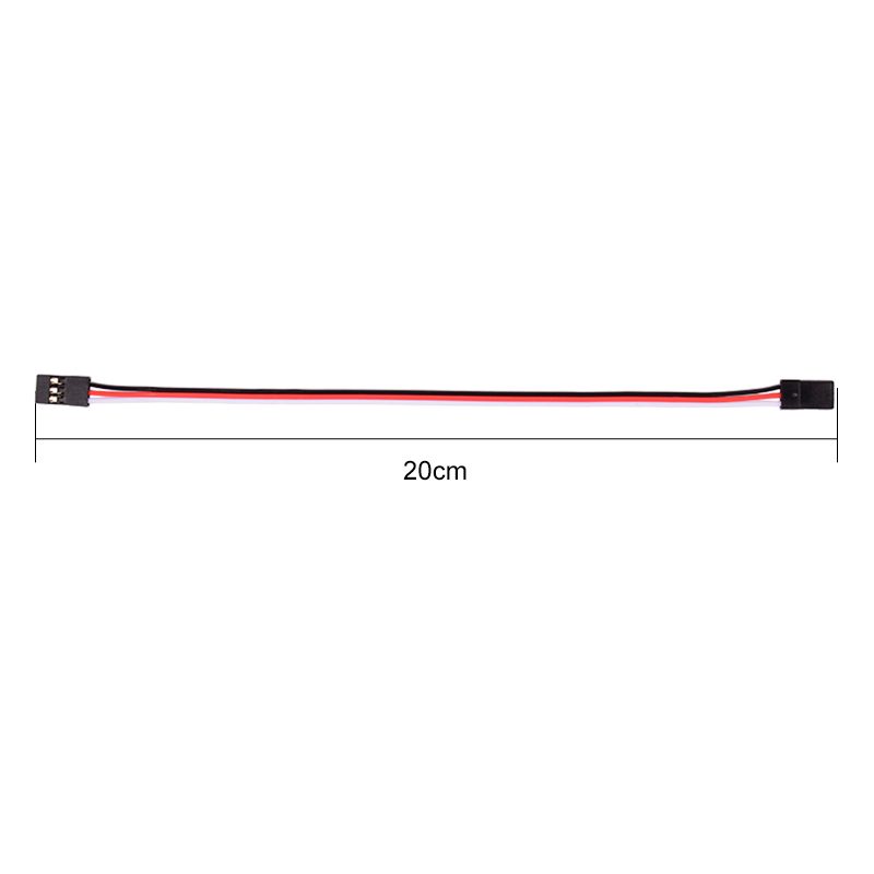 200mm RC Wire 30 futaba 3 JR Male/Male White/Red/Black 10
