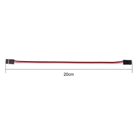 200mm RC Wire 30 futaba 3 JR Male/Male White/Red/Black 10