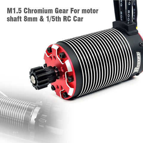 SURPASS HOBBY M1.5 Steel Pinion Gear /A1 Chrome Black HRC42-38 11T 3PCS