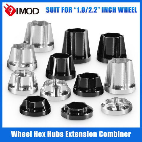 2pcs 4pcs 1.9 2.2 inch Wheel Hub Aluminum SCX10 VP 6mm/ 9mm/ 12mm