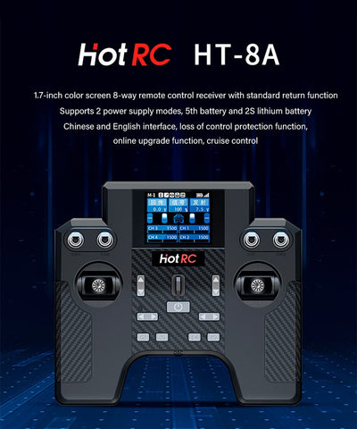HOTRC HT-8A 8 Transmitter +F-08A Receiver
