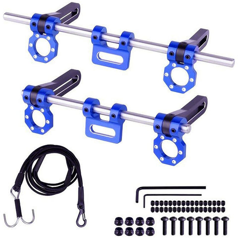 9IMOD 1/10 RC Aluminum Front & Rear Bumper Set for TRX4 TRX6 SCX10 Gen8 Crawler