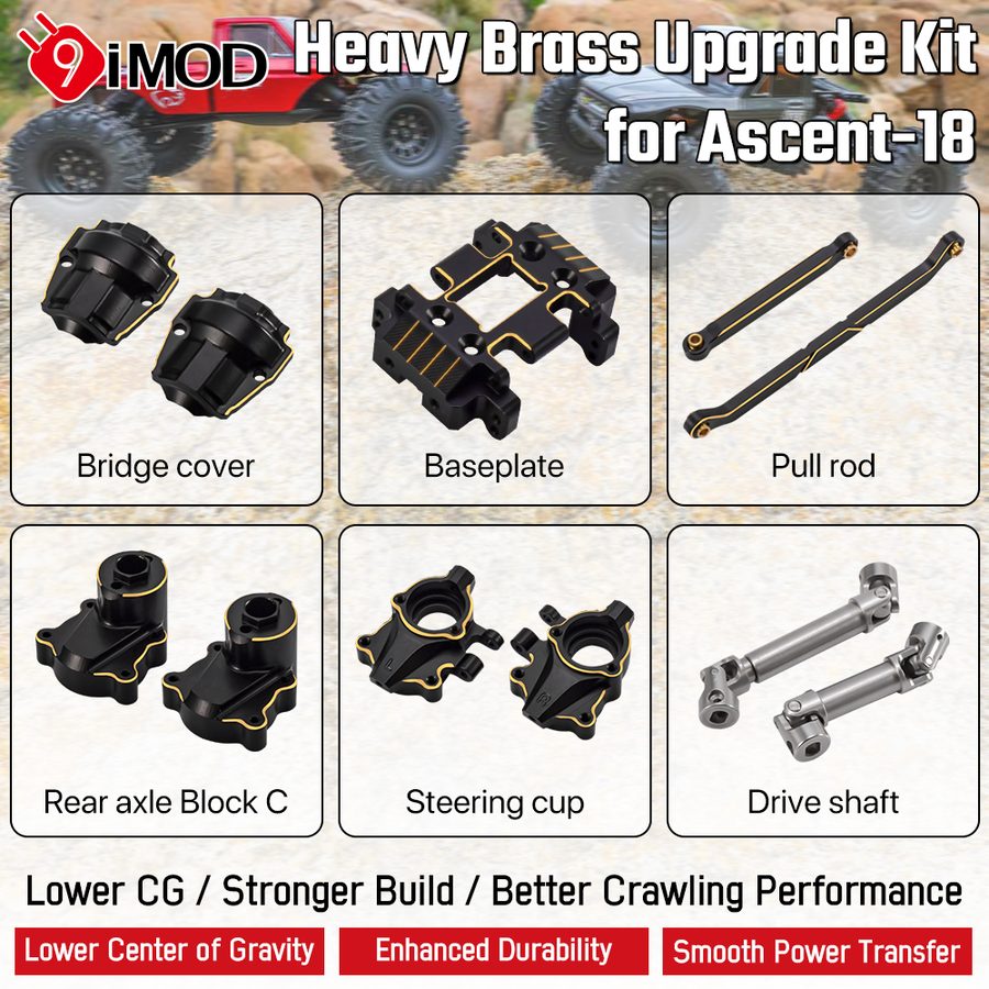 1/18 Car Redcat Ascent-18 Parts