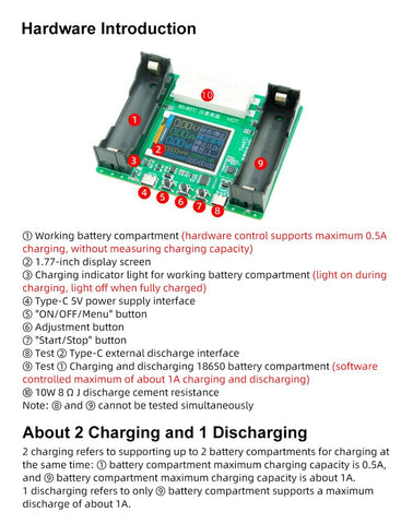 18650 Li Battery Tester