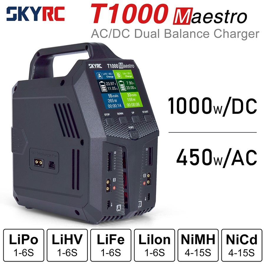 SKYRC SK-100182 T1000 AC/DC Balance Charger