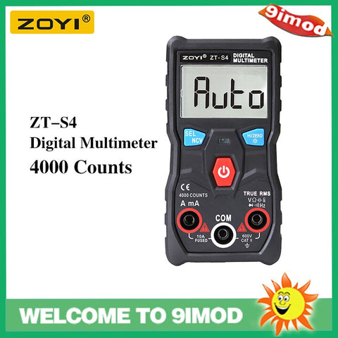 ZT-S4 4000 Smart Digital Multimeter No Battery
