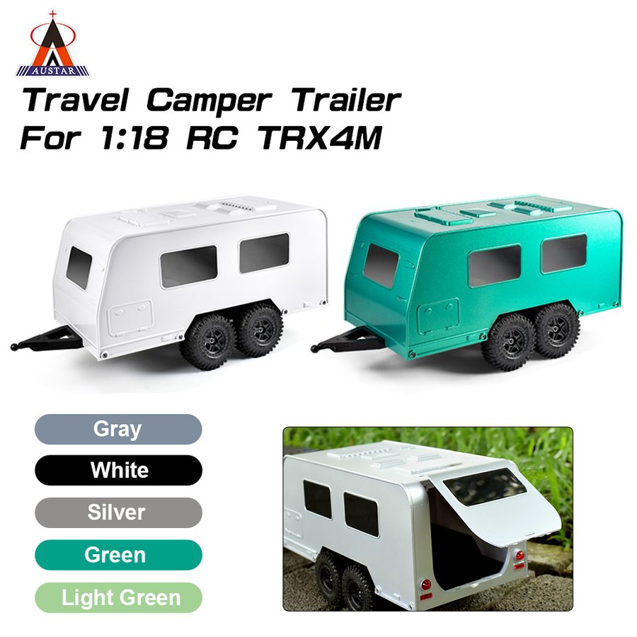 1/18 RC Crawler Travel Camper Trailer for TRX4M